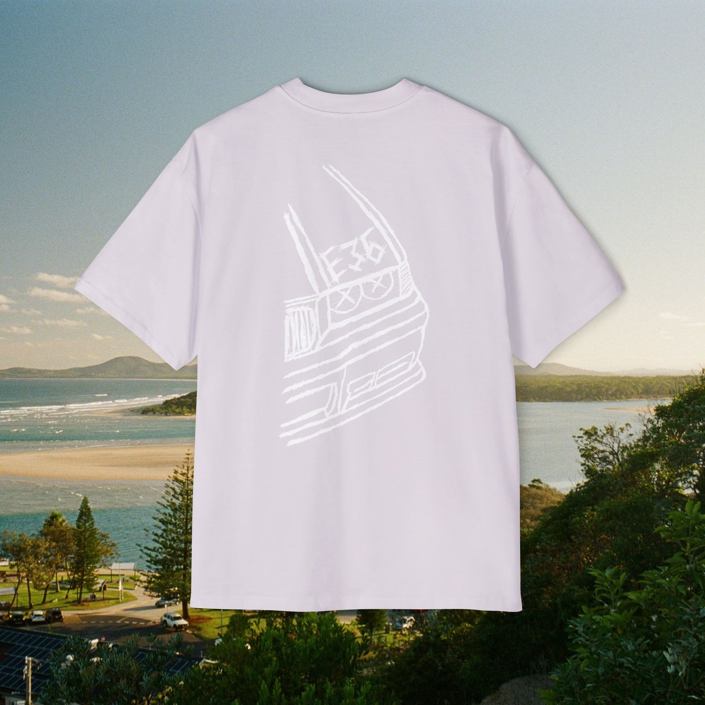 E36 Heavy Tee - White Text