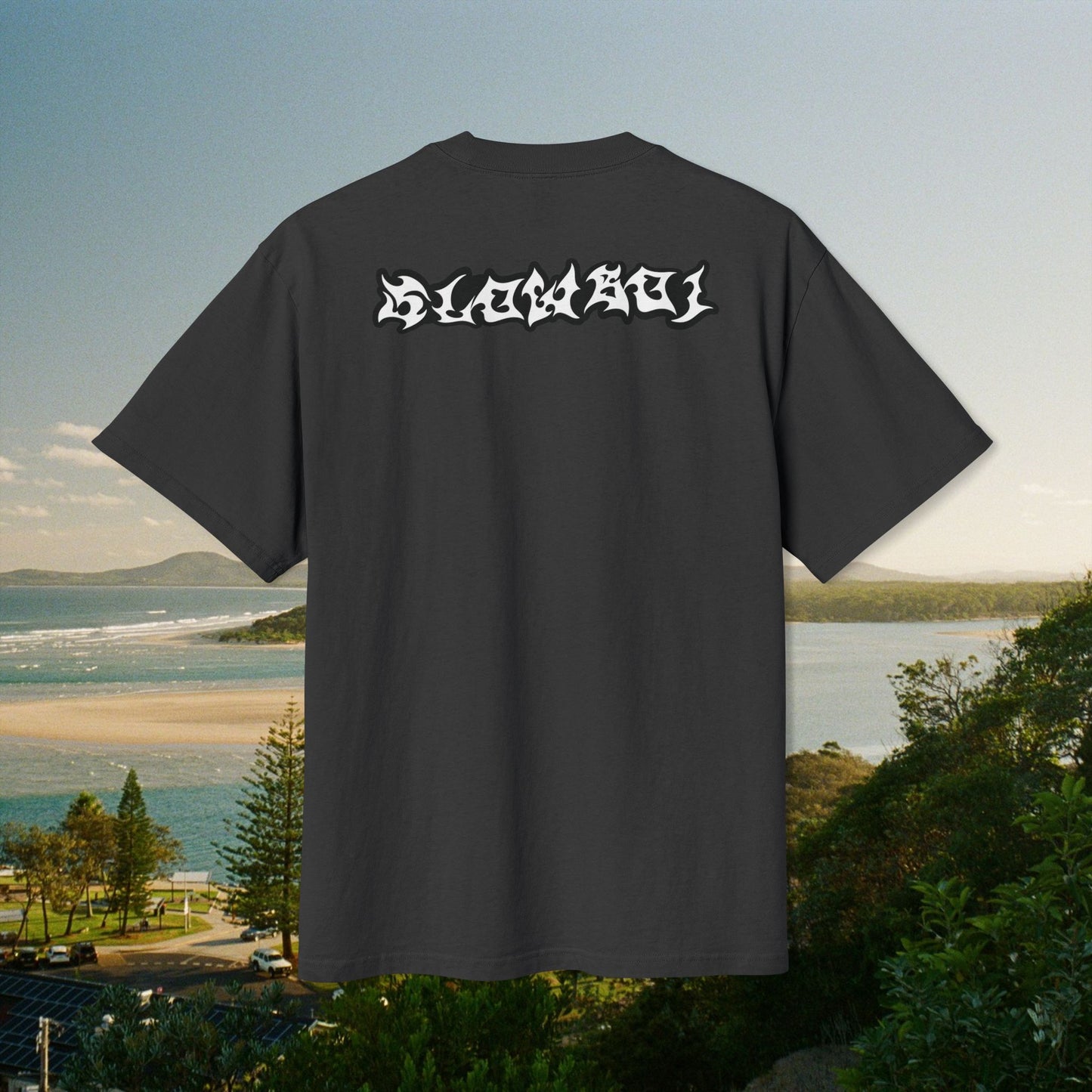 Heavy Faded Slowboi Tee - White Text